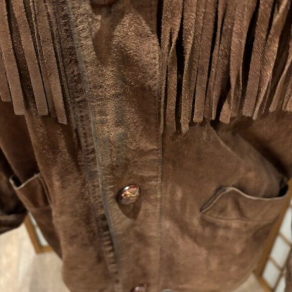 Vintage Fringed Suede Jacket - Picture 5 of 11